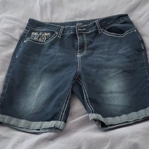 Denim Bermuda Shorts